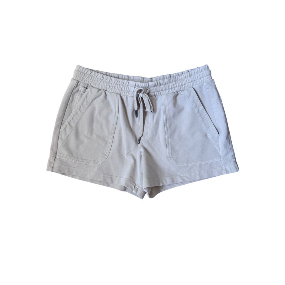 Telluride Clothing‎ Company Womens Tan Drawstring Elastic Waist Shorts Pockets